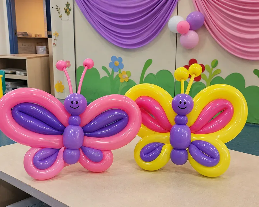 Butterflies balloon design in a Singapore event setting